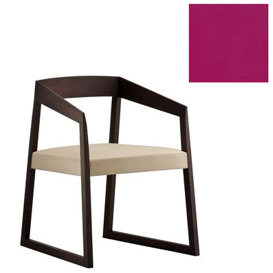 PEDRALI chaise SIGN 455 (G60 - chêne Wengè/tissu)