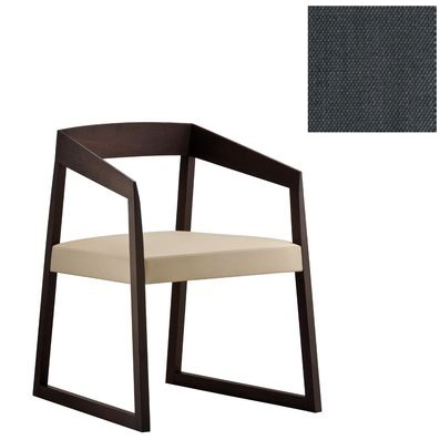 PEDRALI chaise SIGN 455 (G62 - chêne Wengè/tissu)