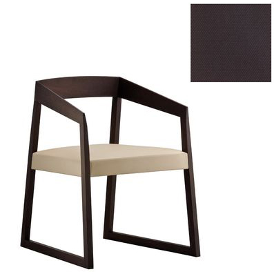 PEDRALI chaise SIGN 455 (G65 - chêne Wengè/tissu)