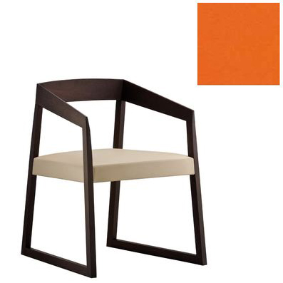 PEDRALI chaise SIGN 455 (H12 - chêne Wengè/laine)