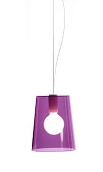 PEDRALI lampe à suspension L001S/A (Violet - Méthacrylate)