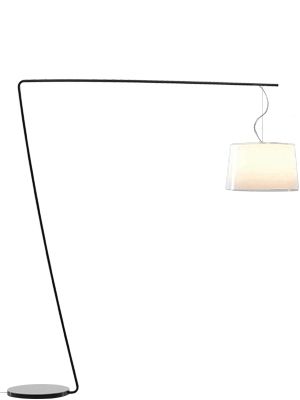PEDRALI lampadaire L001T/B (Blanc - acier noir/Méthacrylate)