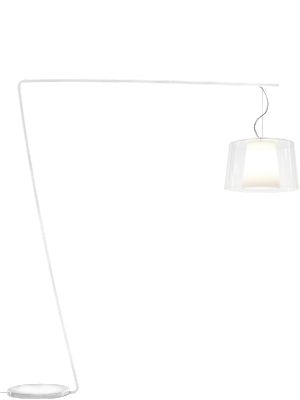 PEDRALI lampadaire L001T/BA (Transparent / Blanc - acier blanc/Méthacrylate)