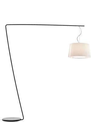 PEDRALI lampadaire L001T/BA (Blanc / Blanc - acier noir/Méthacrylate)