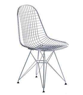 VITRA chaise wire chair DKR (Chrome - Acier)