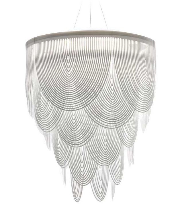 SLAMP lampe à suspension CEREMONY (Blanche Ø 90 cm - Opalflex®)