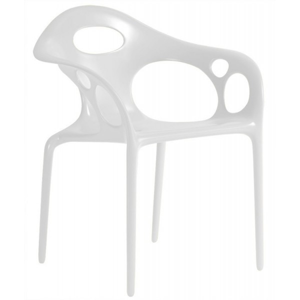 MOROSO ensemble de 4 fauteuils SUPERNATURAL (Blanc - Polypropylène)