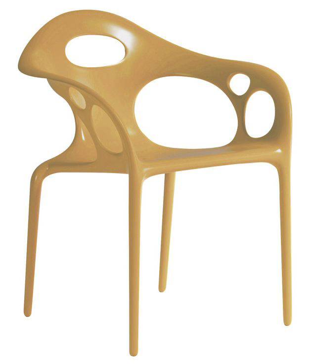 MOROSO ensemble de 4 fauteuils SUPERNATURAL (Caramel - Polypropylène)