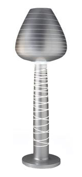 SERRALUNGA lampadaire LADYMARY (Argent Laqué - LLDPE)