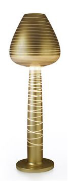 SERRALUNGA lampadaire LADYMARY (Or laqué - LLDPE)