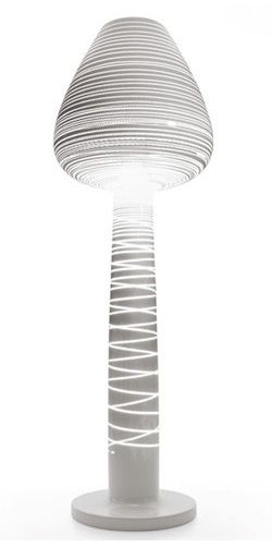 SERRALUNGA lampadaire LADYMARY (Blanc laqué - LLDPE)