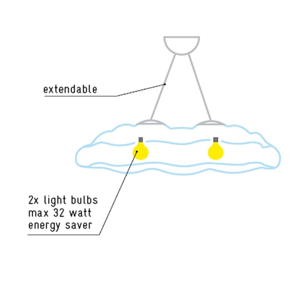MYYOUR lampe à suspension pour extérieur NEFOS MEDIUM