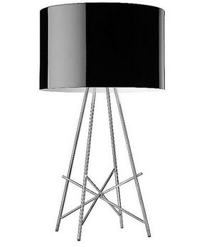 FLOS lampe de table RAY T (Noir - Acier inoxydable, aluminium, verre)