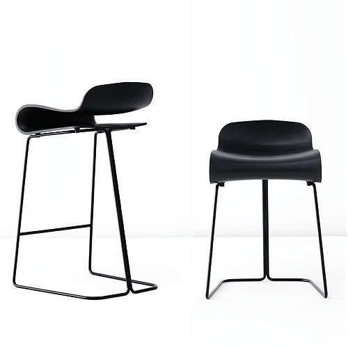 KRISTALIA tabouret BCN avec la base vernì