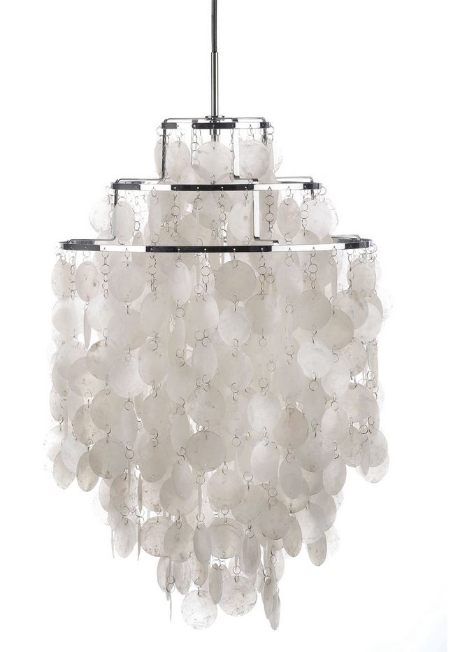 VERPAN lampe à suspension FUN (Medium - Métal et perle mère)