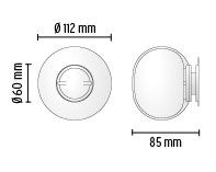 FLOS wall ceiling lamp MINI GLO-BALL