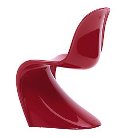 VITRA chaise PANTON CHAIR (Rouge brillant - Mousse de polyuréthane)