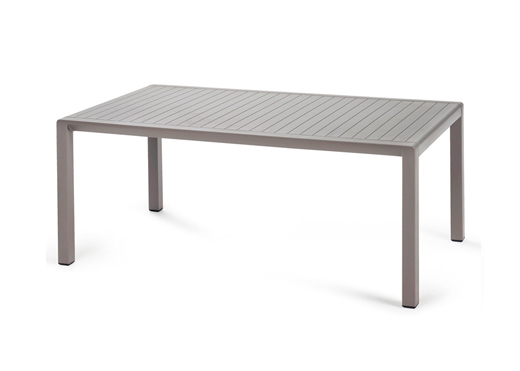 nardi table basse pour extérieur aria garden collection (gris tourterelle - polypropylène)