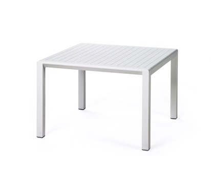 nardi table basse pour extérieur aria garden collection (blanc - polypropylène)