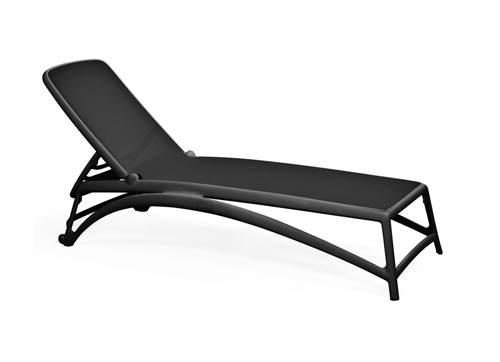 NARDI set de 2 bains de soleil ATLANTICO GARDEN COLLECTION (Anthracite / Anthracite - Polypropylène