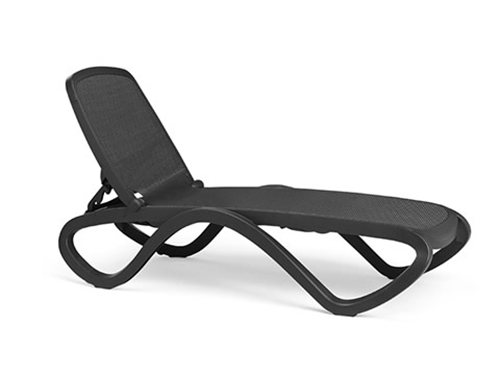 NARDI set de 2 bains de soleil sans accoudoirs OMEGA CONTRACT COLLECTION (Anthracite / Trame Anthrac