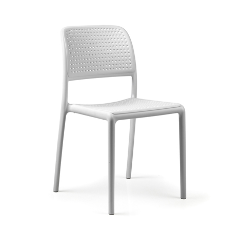 NARDI set de 4 chaises BORA BISTROT pour extérieur CONTRACT COLLECTION (Blanc - Polypropylène)