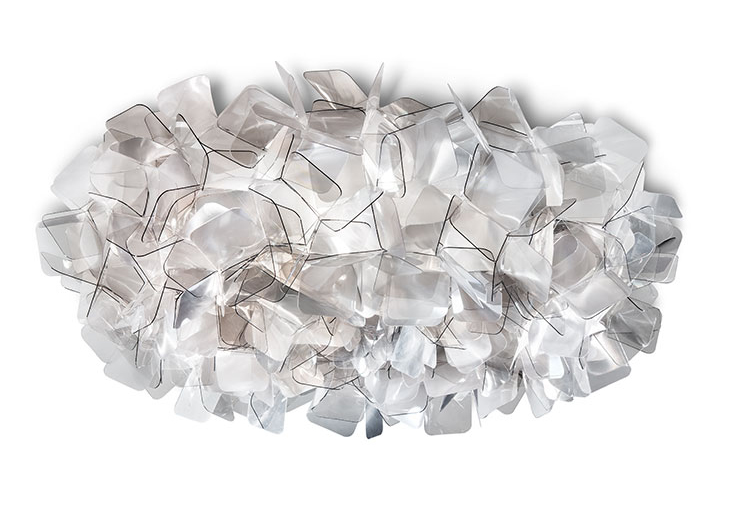 SLAMP lampe murale applique CLIZIA LARGE (Fumé - Opalflex® / Lentiflex®)