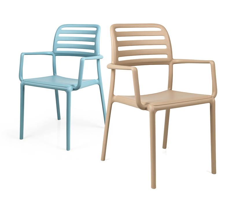 NARDI set of 4 outdoor chair with arms COSTA GARDEN COLLECTION