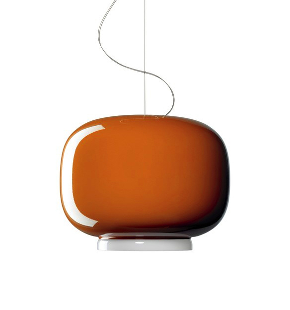 FOSCARINI lampe à suspension CHOUCHIN 1 (Orange - Peint verre soufflé)