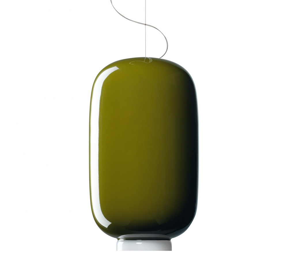 FOSCARINI lampe à suspension CHOUCHIN 2 (Vert - Peint verre soufflé)