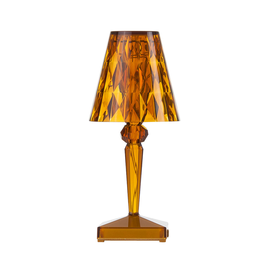 KARTELL lampe de table BATTERY (Ambre - PMMA transparent)