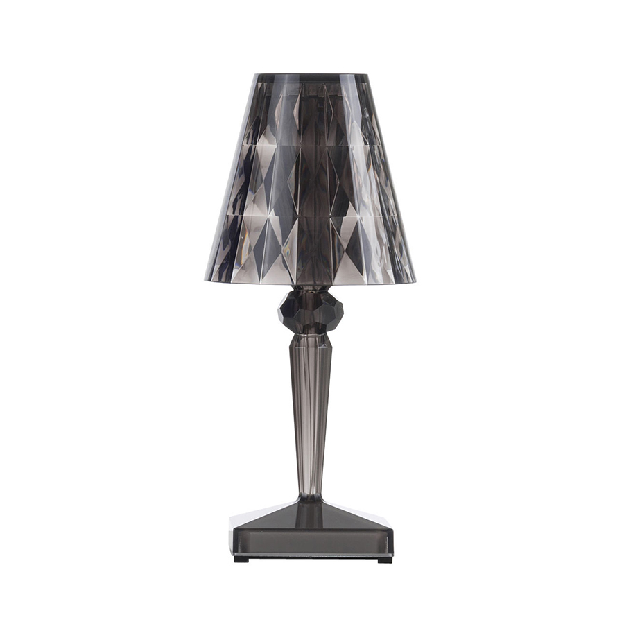 KARTELL lampe de table BATTERY (Fumé - PMMA transparent)