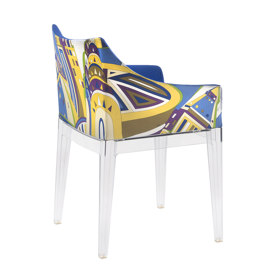KARTELL fauteuil MADAME World of Emilio Pucci edition (New York - Policarbonato trasparente e 100% r