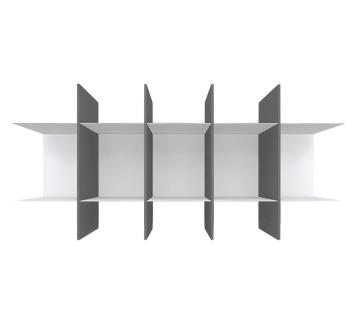 MEME DESIGN bibliothéque murale INNESTO (Couleur au choix - Métal)