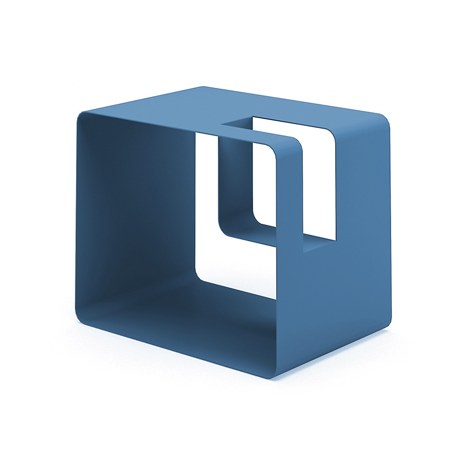 MEME DESIGN porte-revues LIBRIS (Pétrole - Métal)