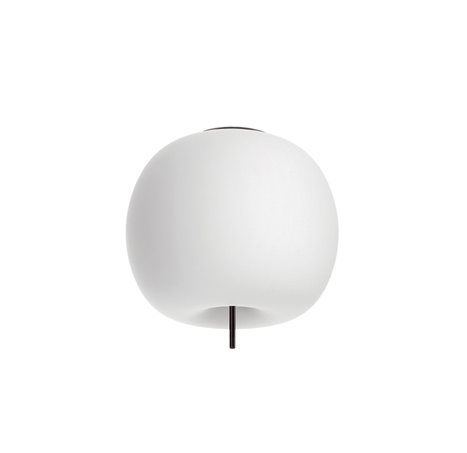 KDLN KUNDALINI lampe au plafond plafonnier ou lampe murale applique KUSHI 16 (Noir - verre et métal)