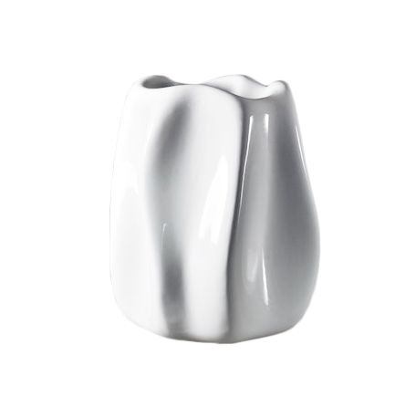 SERRALUNGA vase NEW WAVE (Blanc - LLDPE laqué)