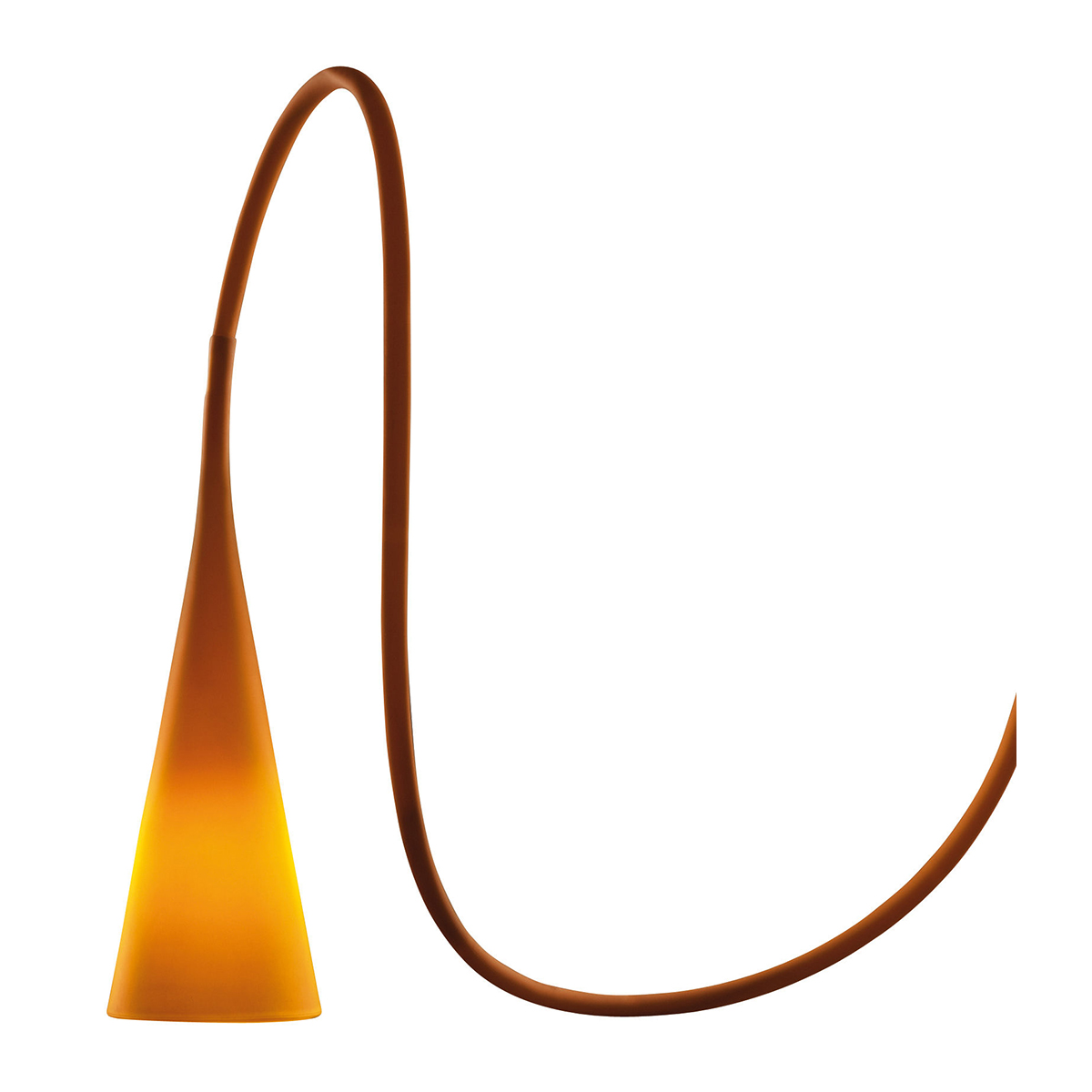 FOSCARINI lampe de table UTO (Orange - Élastomère thermoplastique et polycarbonate)