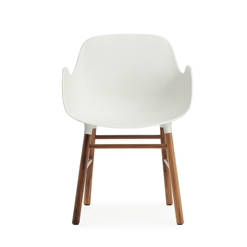NORMANN COPENHAGEN FORM ARMCHAIR with walnut base