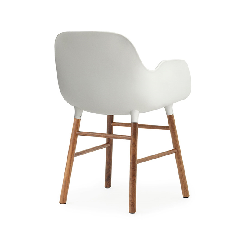 NORMANN COPENHAGEN FORM ARMCHAIR with walnut base