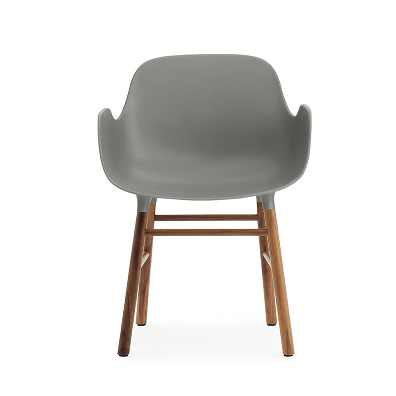 NORMANN COPENHAGEN FORM ARMCHAIR with walnut base