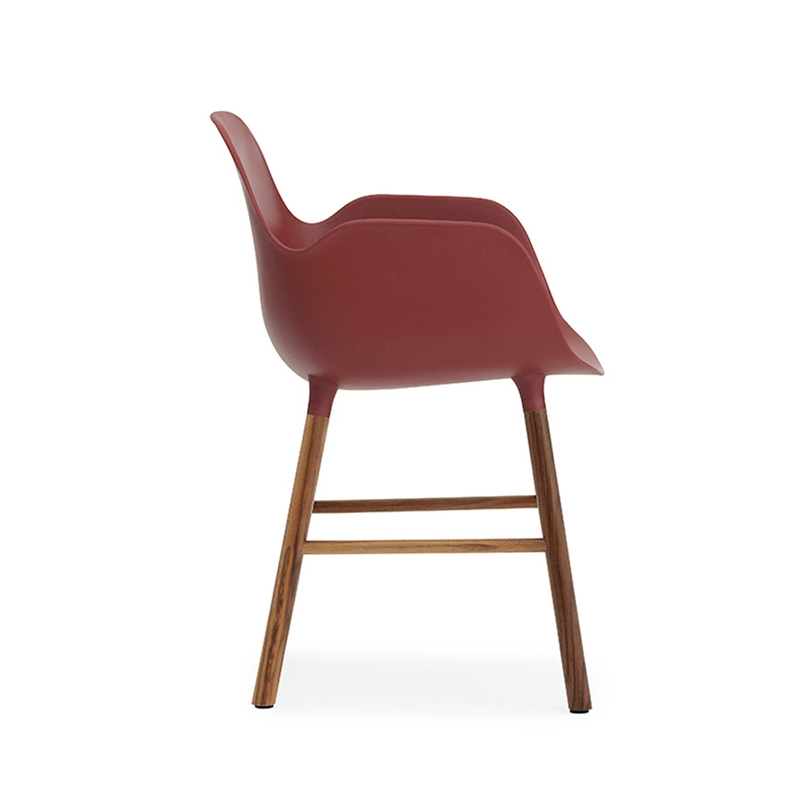 NORMANN COPENHAGEN FORM ARMCHAIR with walnut base