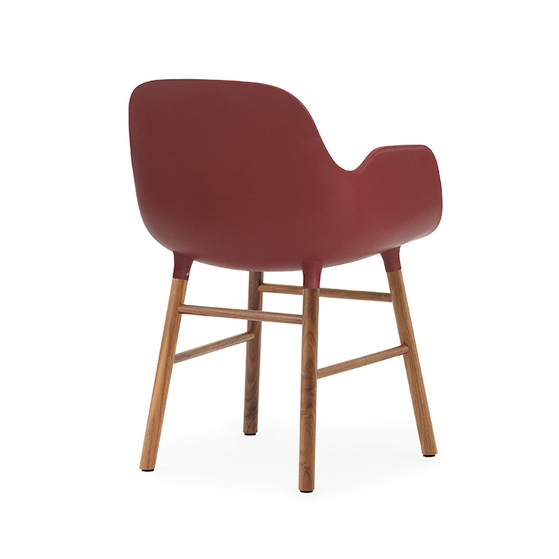 NORMANN COPENHAGEN FORM ARMCHAIR with walnut base