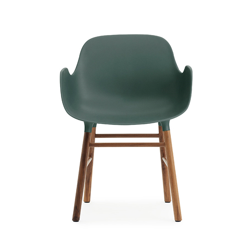 NORMANN COPENHAGEN FORM ARMCHAIR with walnut base