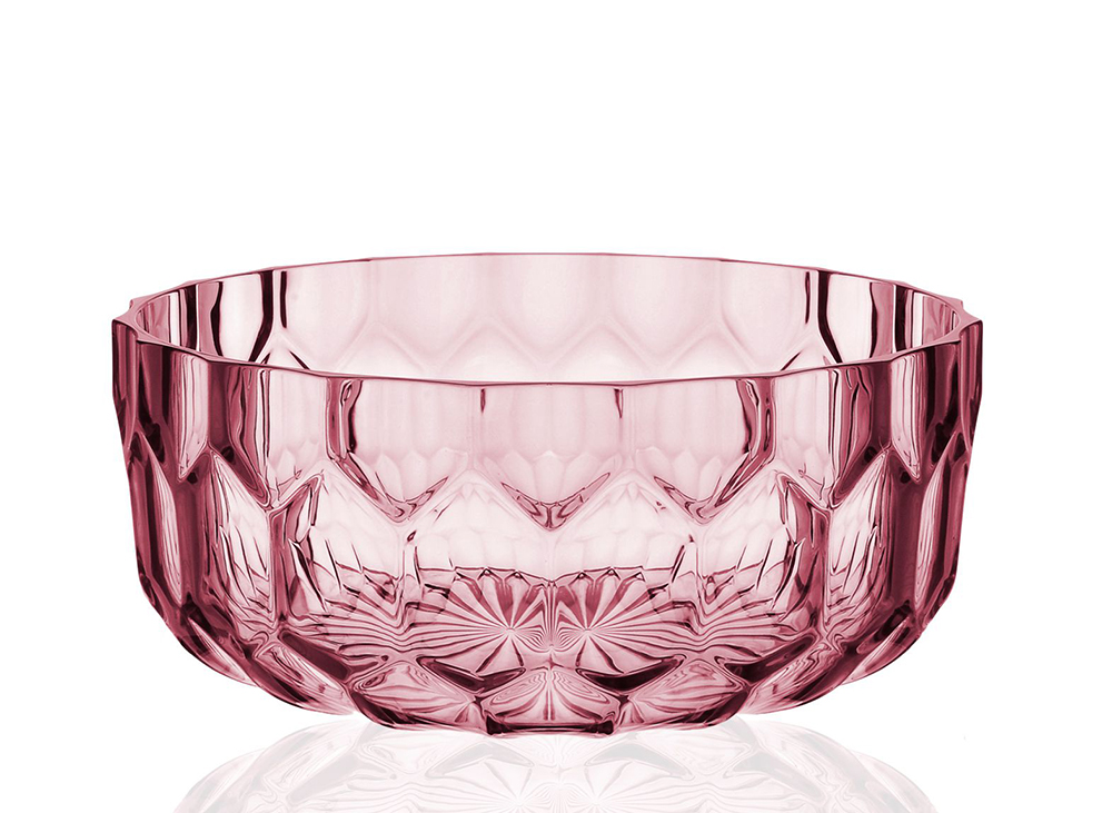 KARTELL saladier JELLIES FAMILY (Rose - Technopolymère thermoplastique transparent)