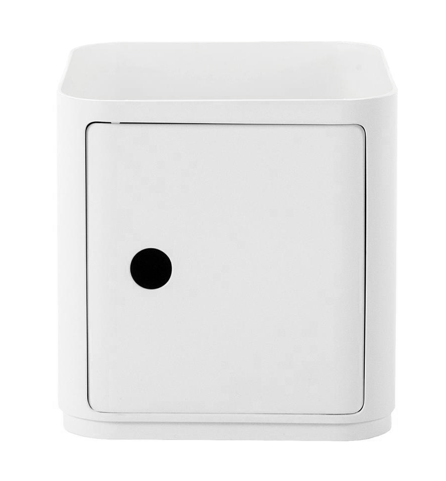 KARTELL Componibili un élément carré + porte (Blanc 4979+4978 - ABS)