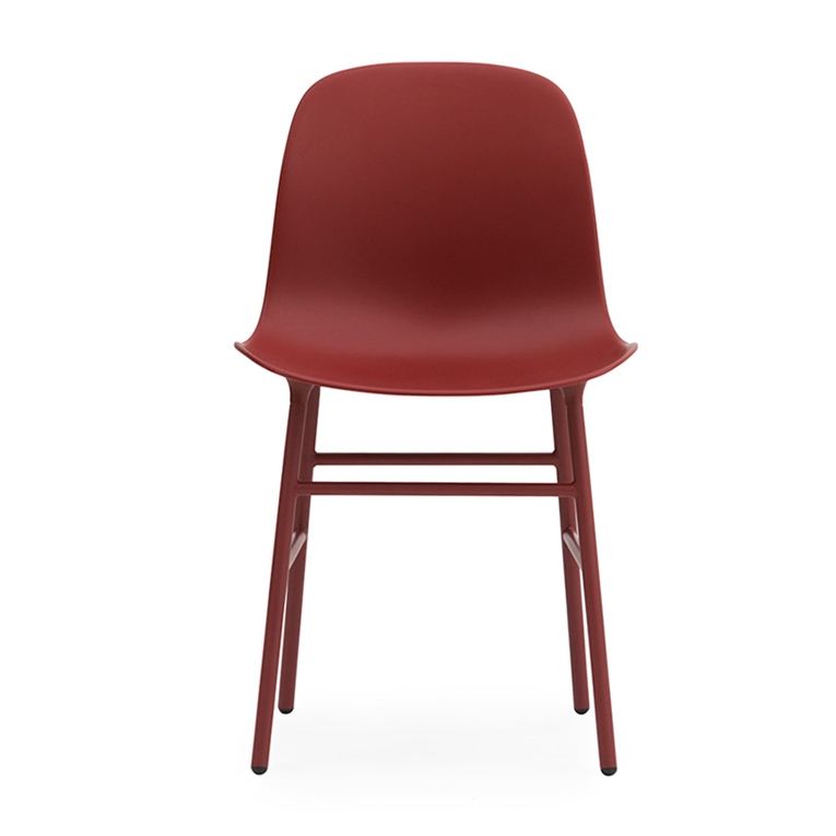 NORMANN COPENHAGEN set de 2 chaises FORM CHAIR avec piètement en acier verni