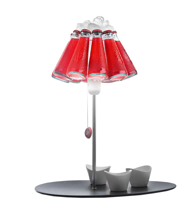 INGO MAURER lampe de table CAMPARI BAR (230V - Métal, plastique, verre)