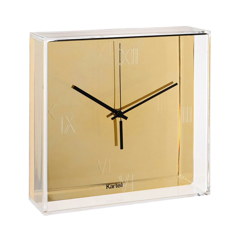 KARTELL horloge murale TIC&TAC (Or - PMMA transparent et ABS métallisé)