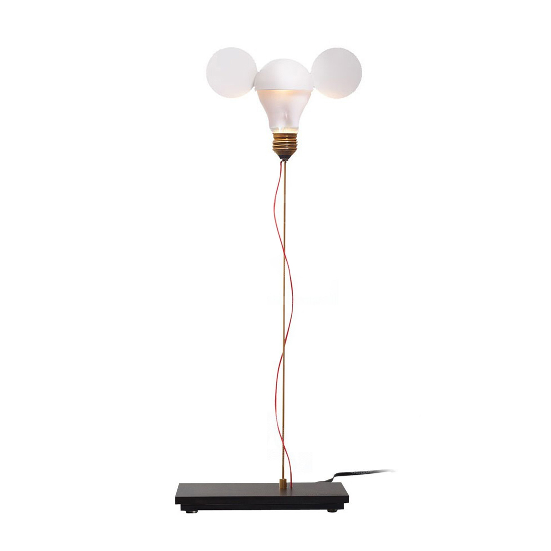 INGO MAURER lampe de table I RICCHI POVERI TOTO (Blanc - Métal et verre)